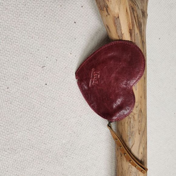 Fossil studded red heart wristlet - Picture 4 of 6